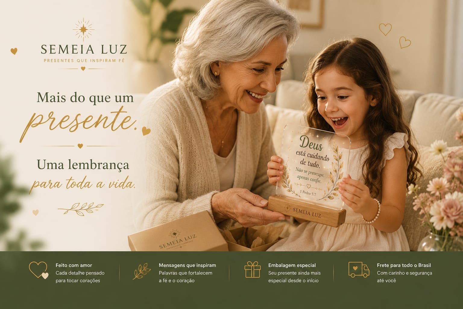 Mais do que um presente. Uma lembrança para toda a vida.